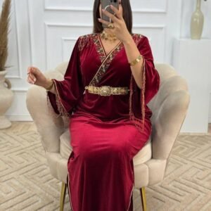 Robe caftan  velour ✨ maria ✨