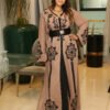 IMG_2216 Caftan chargé 2 pièces Broderies Noires & Finition Luxe